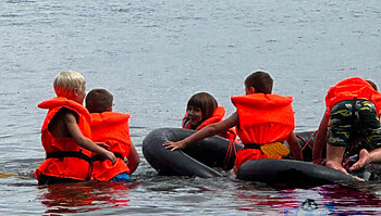 schwimmcamp auf dem biedenkopf in hessen