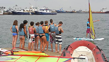 beach & windsurfcamp in barcelona
