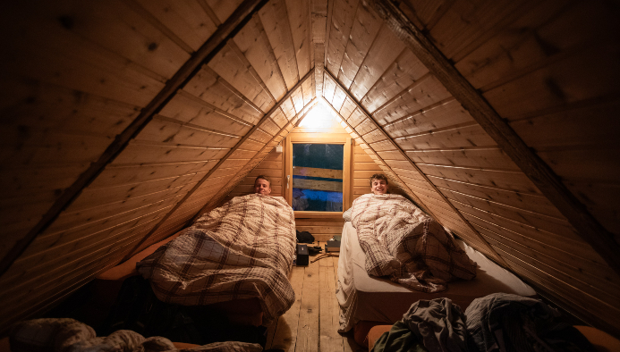 alm camp in den bergen