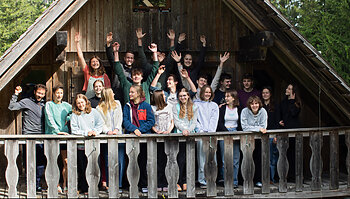 alm camp in den bergen